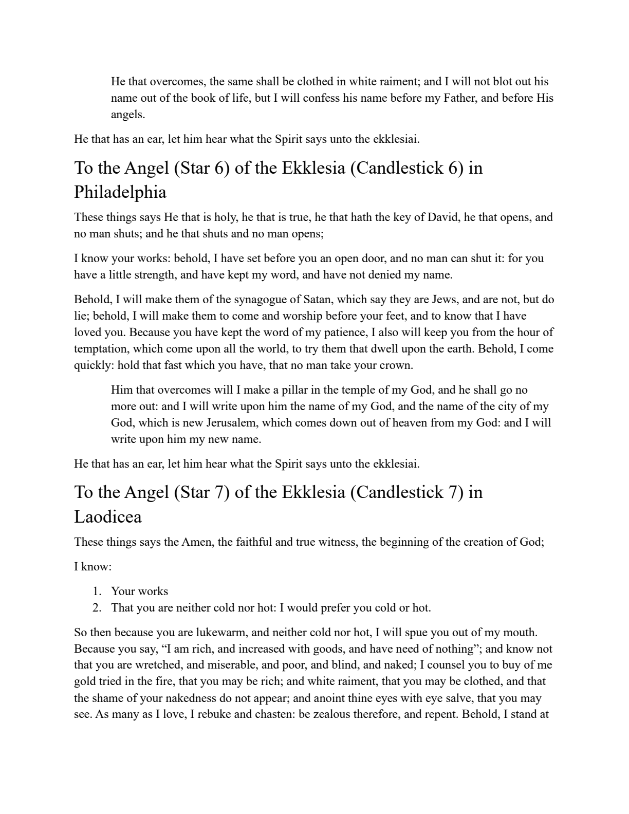 Addresses to the Seven Ekklesiai in Asia page 4