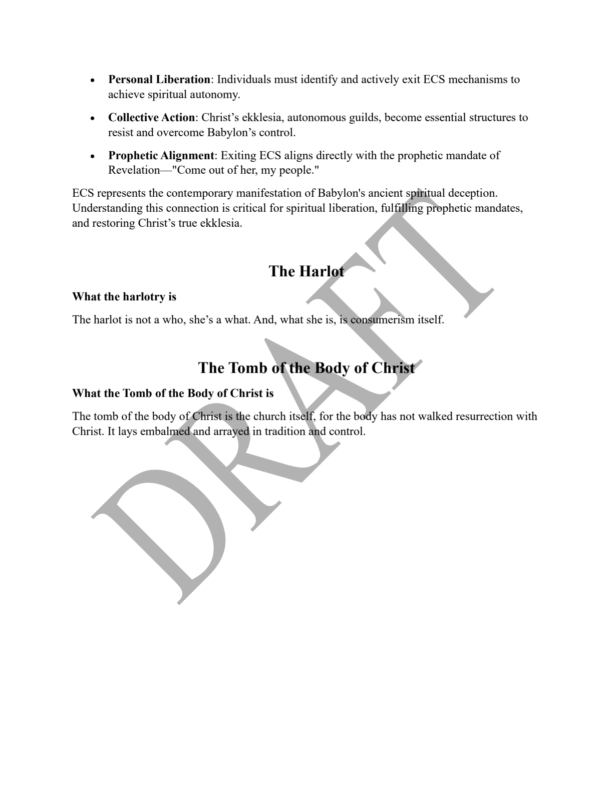 Draft - Babylon, the Harlot, and the Tomb of the Body of Christ page 3