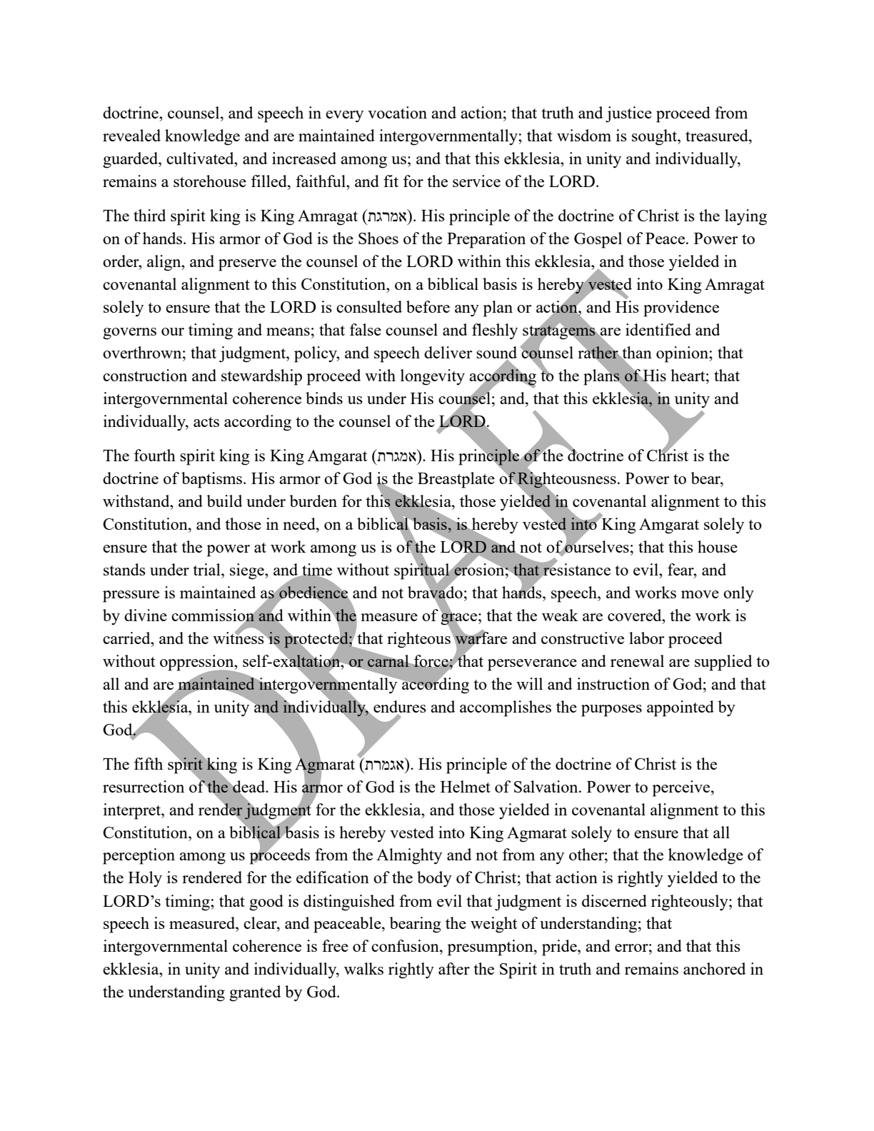 Draft - Constitution of New Jerusalem page 4